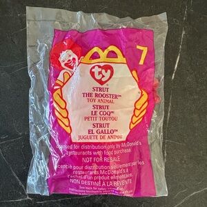 New McDonald's Ty Teenie Beanie Babies - Strut the Rooster #7